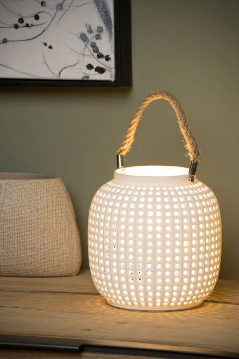 Lucide SAFIYA - Table lamp - E14 - White